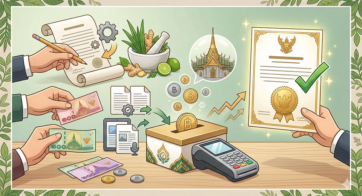 thai-fda-herbal-ad-license-fees-summary